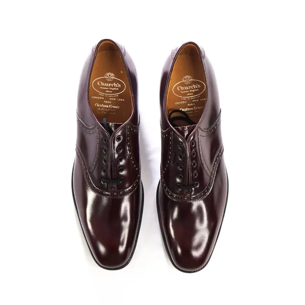 $1,370 CHURCH'S - Shell Cordovan Oxblood Oxfords - US 12 (11UK)